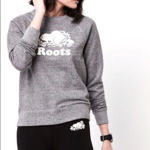 Roots Original Salt & Pepper Crew Sweatshirt